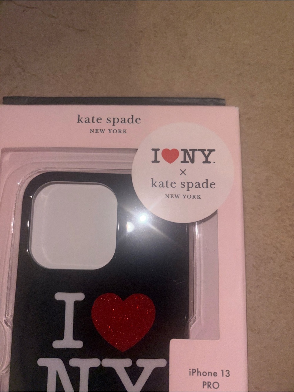 kate spade Black I ♥ NY iPhone 13 Pro Case - Picture 3 of 4